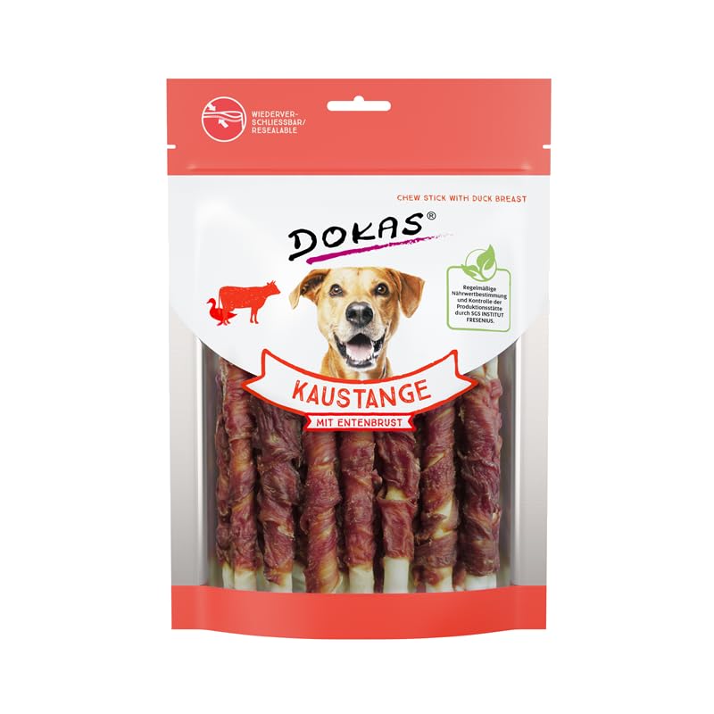 Dokas-Dog Kaustange mit Hühnerbrust & Entenbrust (Bundle) | erhältlich als 2X 50g und 2X 200g (2X 200g Huhn & Ente)