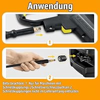 15m Hochdruckschlauch für Kärcher K2 K3 K4 K5 K6 K7 Hochdruckreiniger Schlauch mit Quick-Connect Anschluss Hochdruckreiniger Schlauch Zubehör Hochdruckreiniger Verlängerungsschlauch Ersatzteile – Ansicht 5