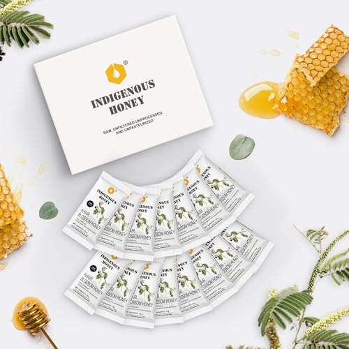 Image of INDIGENOUS HONEY Pure Khair Honey Organic Natural Raw Unprocessed Added Sugar Free NMR Tested Unpasteurized Unheated 15 Hygienic Sachets 15g Each Total 225g