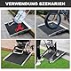 LIEKUMM 61 x 73cm Rollstuhlrampe, 300kg Kapazität Aluminium Rampe für Rollstuhl, Schwellenrampe für Zuhause, Stufen, Tragbar Auffahrrampe für Elektro-Rollstuhl, Scooter, Kinderwagen, Warenwagen
