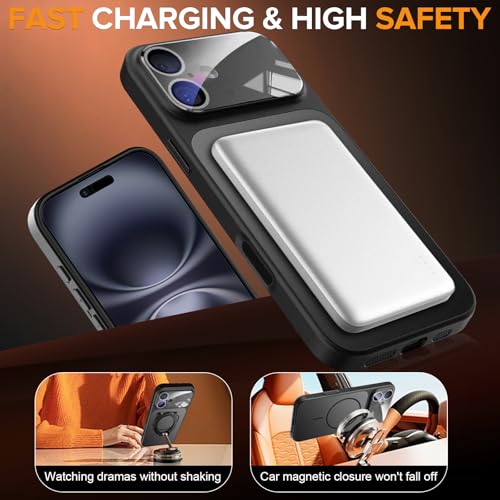 Hovisi [Transform into an for iPhone 17] for iPhone 11 Magnetic Case with Camera Lens Protector, Matte Texture,Military Grade Shockproof Protection Outdoor Phone Case for iPhone 11 by Hovisi - Used condition - Image 4