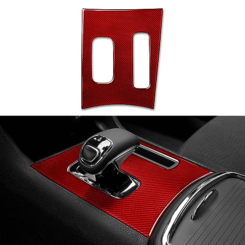 Image of Car Gear Shift Panel Decals for 2011-2014 Charger 300 / 300C / 300S / Limited /Base Accessories Carbon Fiber Interior Stickers