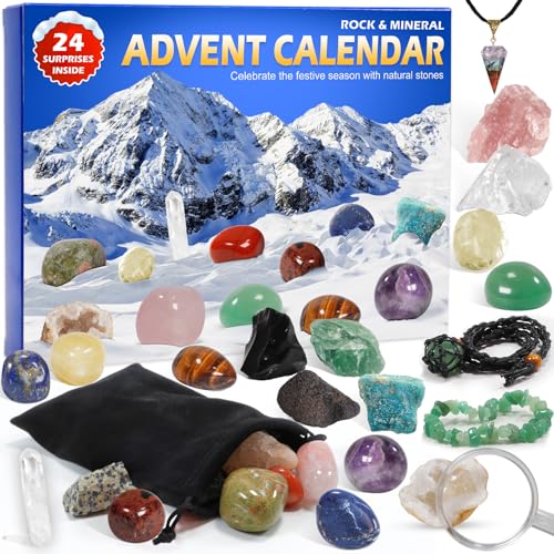 Pukamam Calendrier de l'Avent 2026 Enfant Pierre Précieuse pour