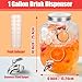 1 Gallon Glass Drink Dispensers for Parties, Large Beverage and Water Dispenser, Lemonade Dispenser, Sun Tea Glass Jar for Outside, With a Fruit Infuser, One Stainless Steel Spigot Included
