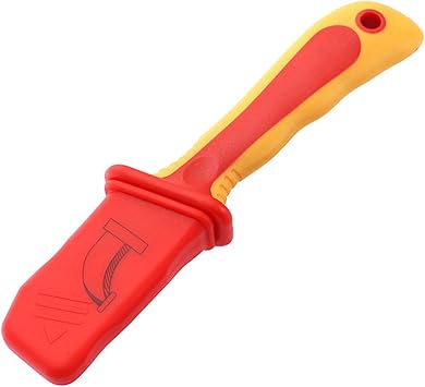 Insulated Dismantling Knife, 1000V Electricians Cable Stripping Knife, Anti Magnetic with comfortable handle, push or pull to remove sheath from cable, compact size, convenient