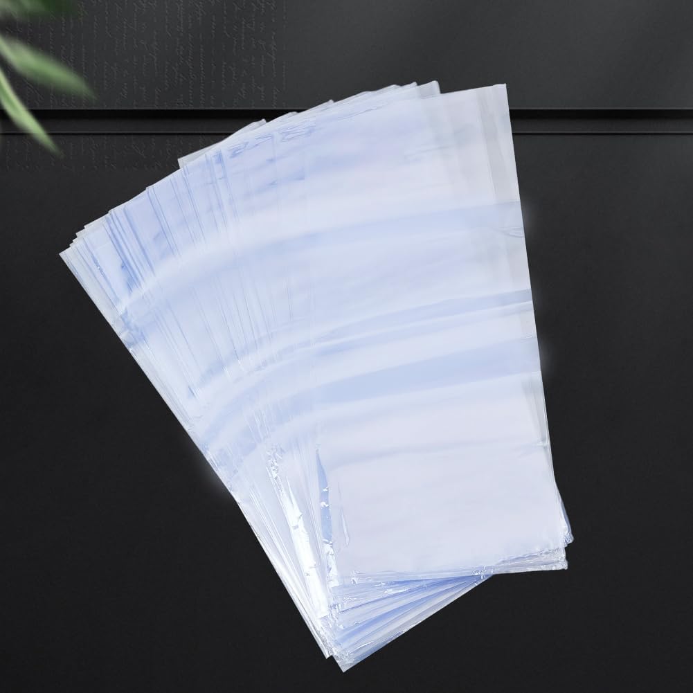GORGECRAFT 11x5inch 100PCS Remote Control Shrink Wrap Bags Cover Protector Dustproof and Waterproof Clear Plastic Heat Shrink Bags Protective Film for TV Video Air Condition Remote Control