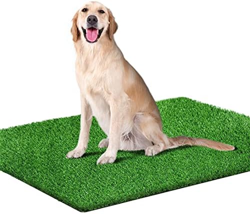 Vismohy 51.2 X 31.5in Fake Grass for Dogs, Artificial Grass Pad for Dogs Reusable Puppy Pads Pet Training Pads Dog Potty Grass with Drainage Hole and Easy to Clean