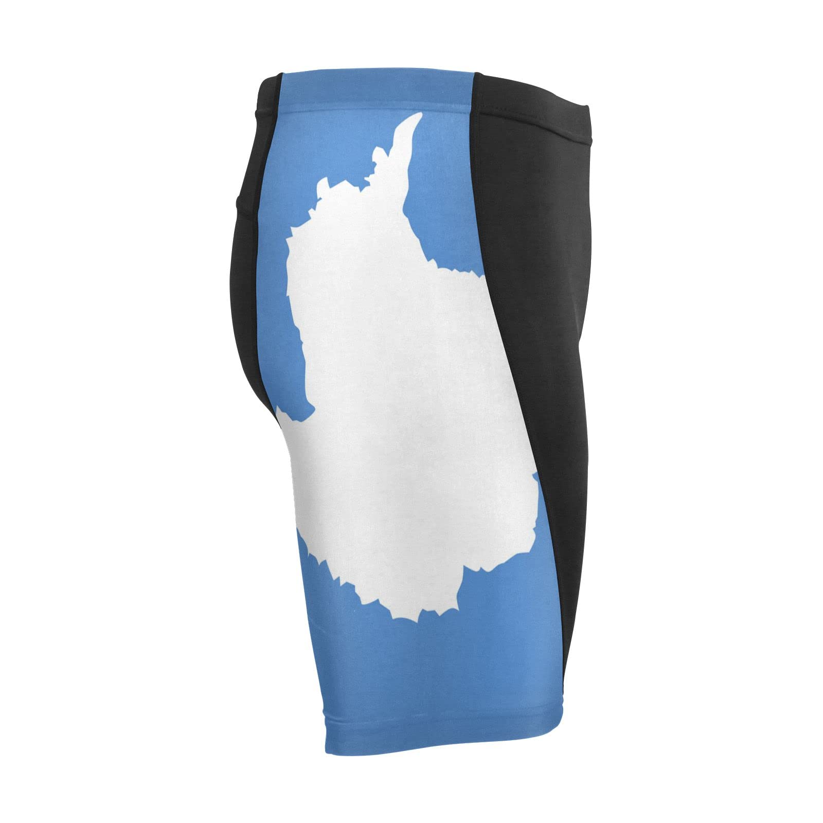 Antarctica Flag Men's Bike Shorts Padded Cycling Bicycle Biking Shorts Tight Multicolor