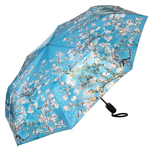 VON LILIENFELD Parapluie de poche Vincent van Gogh Fleur d'amandier Art Résistant au vent...