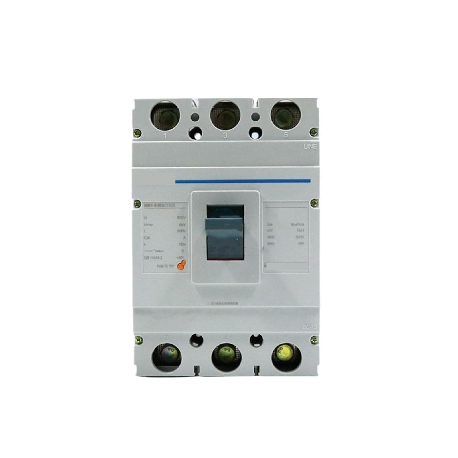 Disyuntor de caja moldeada NM1-630S con capacidad regulable de 400A a 630A 2