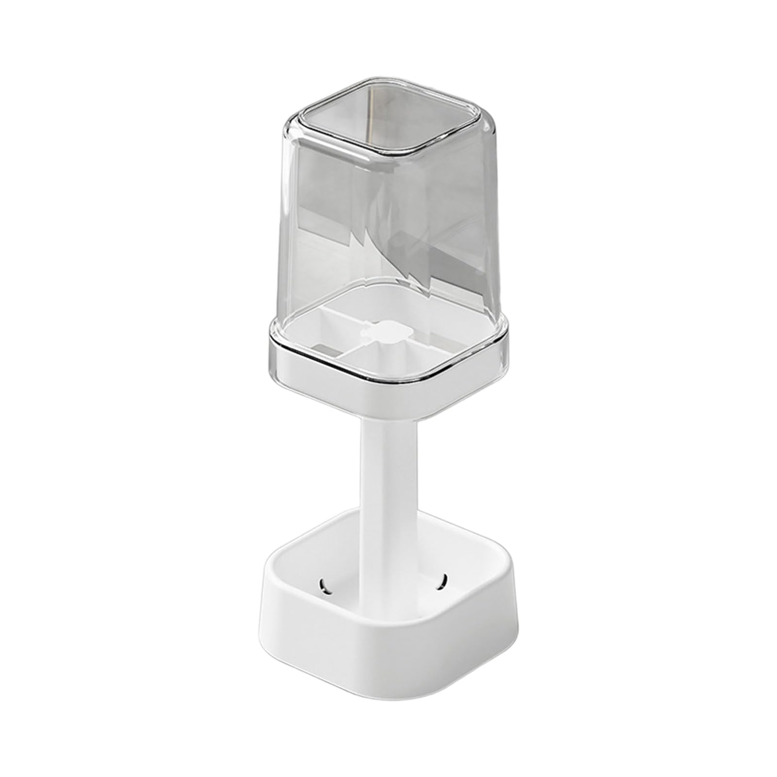 Space Saving Bathroom Cup Holder Water Drainage Design Hygienic Storage Rack for Electric Toothbrushes and Mouth Accessories Home Vertical Toothbrush Holder