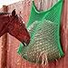 MJFSGYO 2 PCS Slow Feed Hay Net, Hanging Horse Slow Feed Hay Bag with Large Capacity for Horse Feeder Full Day, 35 x 31 Inch Heavy Duty Hay Nets (Green/ 2 PCS)