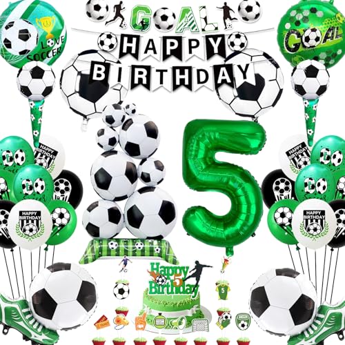 2026 nouveau Anniversaire Foot, Decoration Anniversaire Garcon 5 Ans, Ballons Football Debout, Ballon Anniversaire Foot, Decoration Anniversaire Football,...