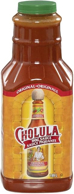Cholula Sauce chaude originale, 1.89 L - Sauce chaude avec poivrons mexicains et mélange d'épices signature, parfait avec les tacos, oeufs, ailes, poulet et plus