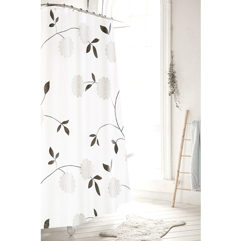 ARINAL Revestimiento de Ducha de PEVA, Cortina de Ducha Gruesa Impermeable, Cortina de Puerta de Bloque de baño con Gancho (Size : W180xH200cm)