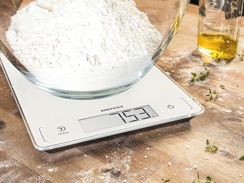 Báscula de cocina Soehnle Page Profi de diseño blanco con panel táctil 6