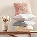 NordECO HOME Luxury Soft Faux Fur Fleece Cushion Cover Pillowcase Decorative Throw Pillows Covers, Valentines Day Gift No Pillow Insert, 18