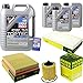 Produktbild Filter Set Inspektionspaket 8 Liter Motoröl Top Tec 4600 5W-30 MANN-FILTER Innenraumfilter Luftfilter Ölfilter
