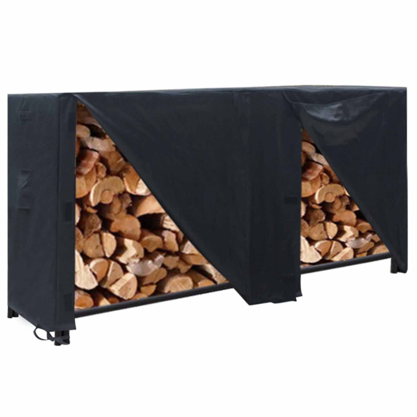 ORGNXOutdoor Log Rack Covers,Reusable Firewood Rack Cover,600D Waterproof Cover for Wood Rack for Firewood Rack