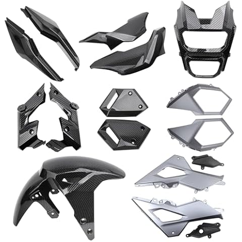 Mokuo Motorcycle Carbon Fibre Fairing Kit in ABS Material Compatible with Honda Grom Msx 125 SF 2017-2020 Cover