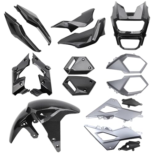 Mokuo Motorcycle Carbon Fibre Fairing Kit in ABS Material Compatible with Honda Grom Msx 125 SF 2017-2020