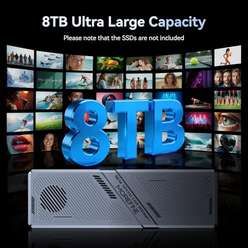 Caja Externa MOREFINE para SSD M.2 NVMe 8TB Thunderbolt 80Gbps miniatura 6