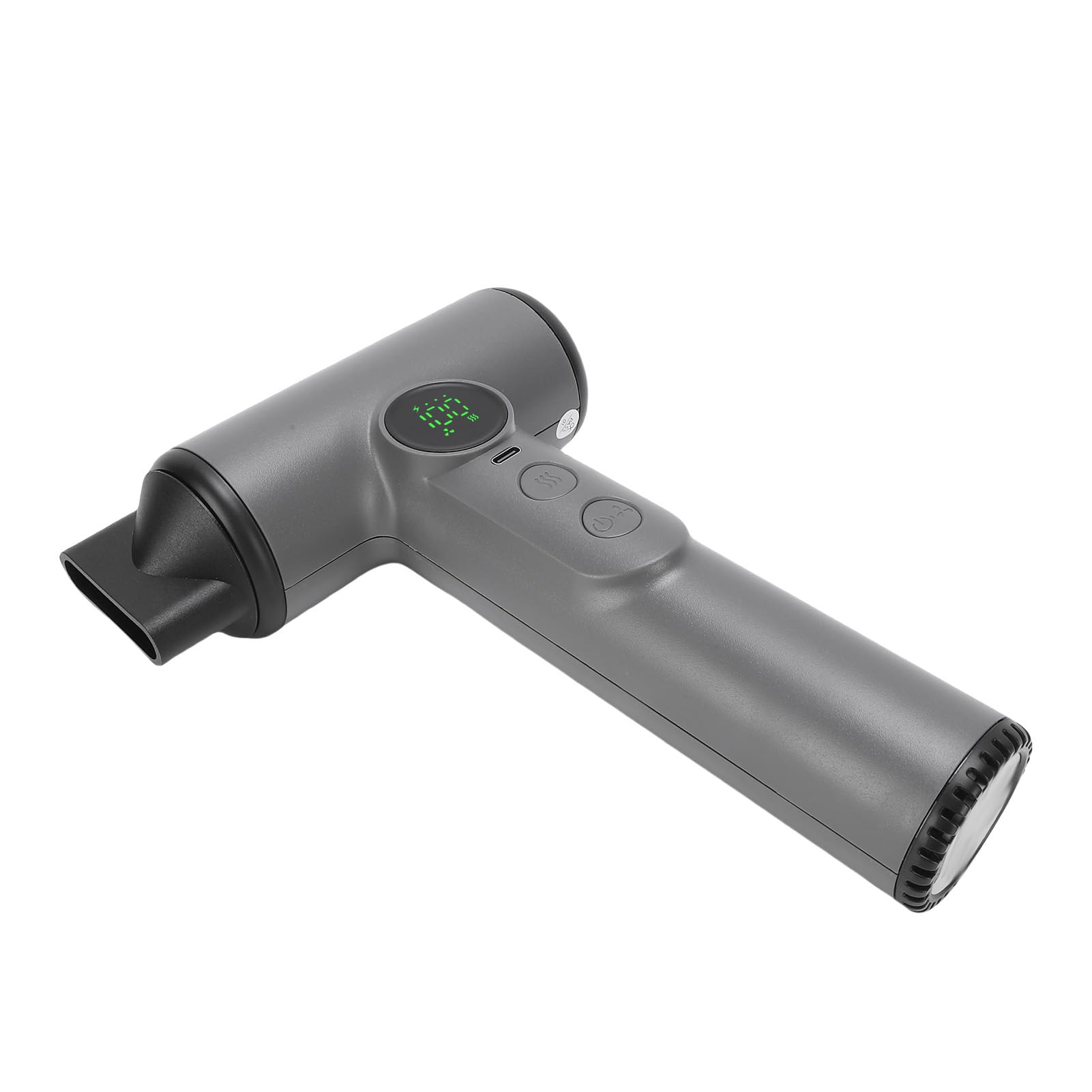 Elprico Secador de Pelo Inalámbrico, 15600mAh USB Recargable con Ajustes Calientes y Fríos, Secador de Pelo Portátil de 200W para Viajes, Camping y Dormitorios
