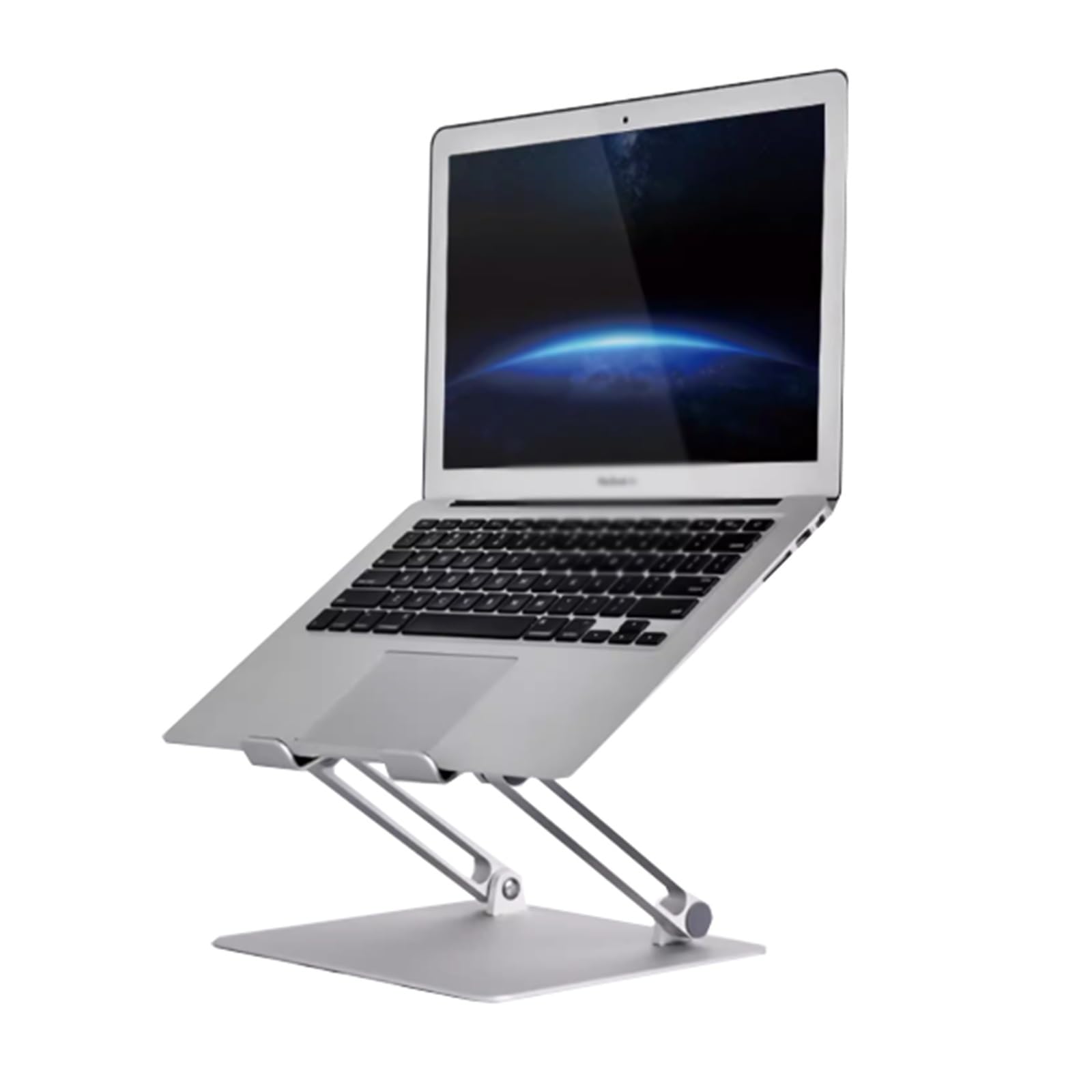 Soporte vertical for computadora portátil, soporte elevador plegable for computadora portátil, tapete de silicona antideslizante, ergonómico, soporte de aluminio for computadora portátil, se adapta a
