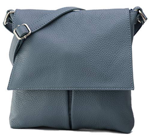 SH Leder Kim G182 Real Leather Shoulder Bag Crossover Grain Cowhide Leather 26 x 25 cm