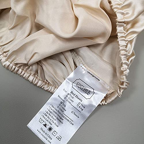 Cozysilk Silk Bassinet Sheets For Baby, 100% Mulberry Silk Fitted Sheet, Great For Baby Hair Soft Silky Sheet For Bassinet Pad Mattress For Newborn And Infant (Grey, 32"X16"X4") #TOP4
