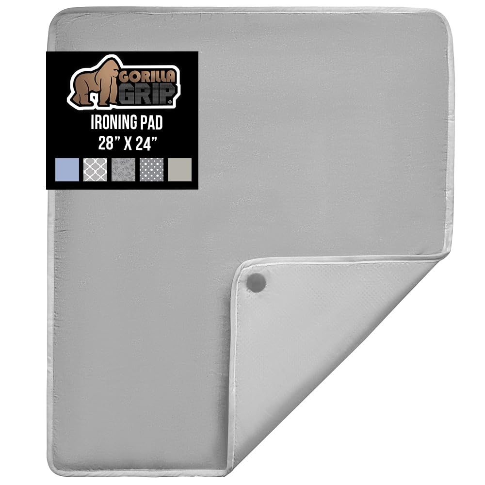GORILLA GRIP The Original Ironing Board Cover and Pad, Silicone C…