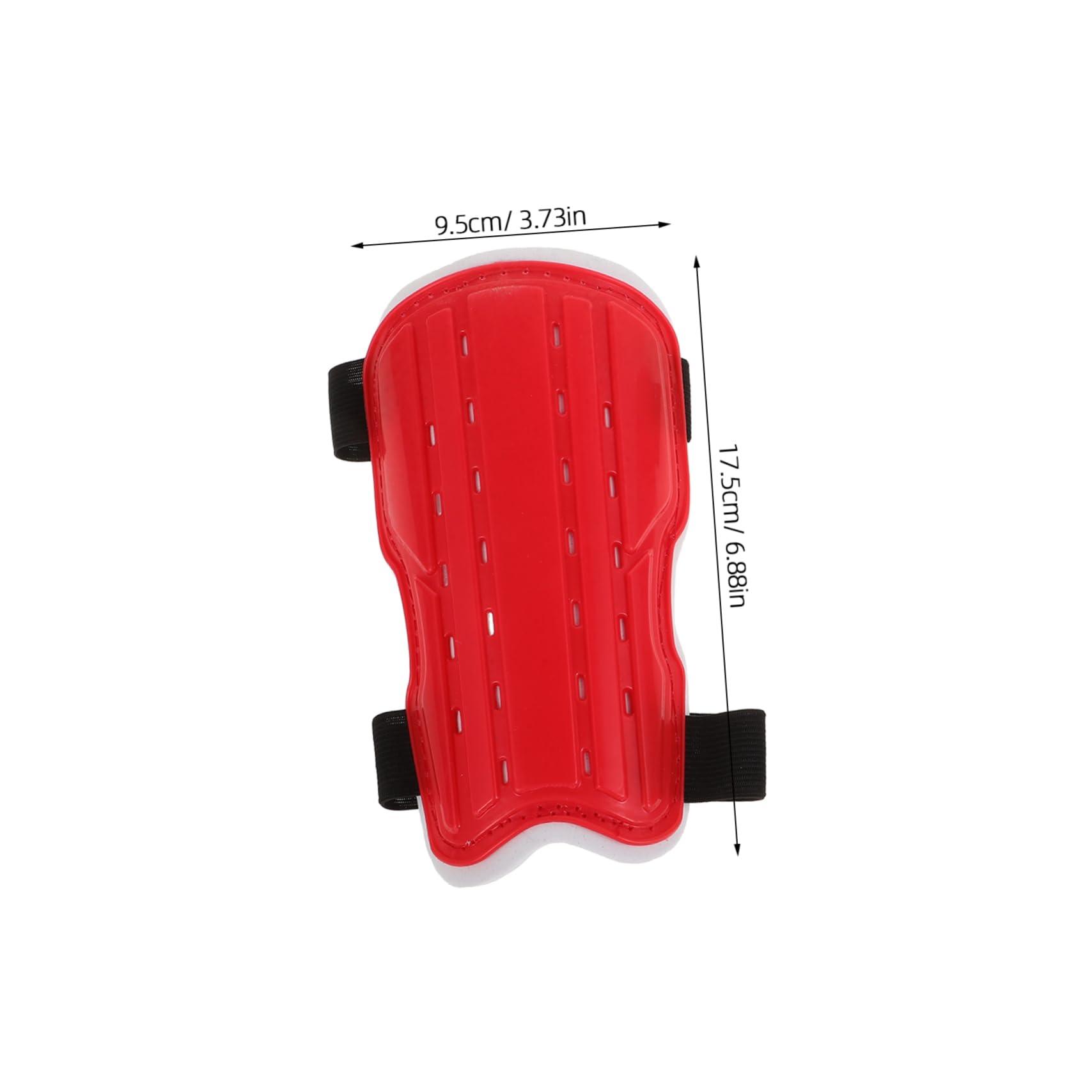 BESPORTBLE Youth Football Shin Guards 1 Pair Protective Shin Pads for Boys Girls Lightweight Ventilation Holes Easy to Adjust