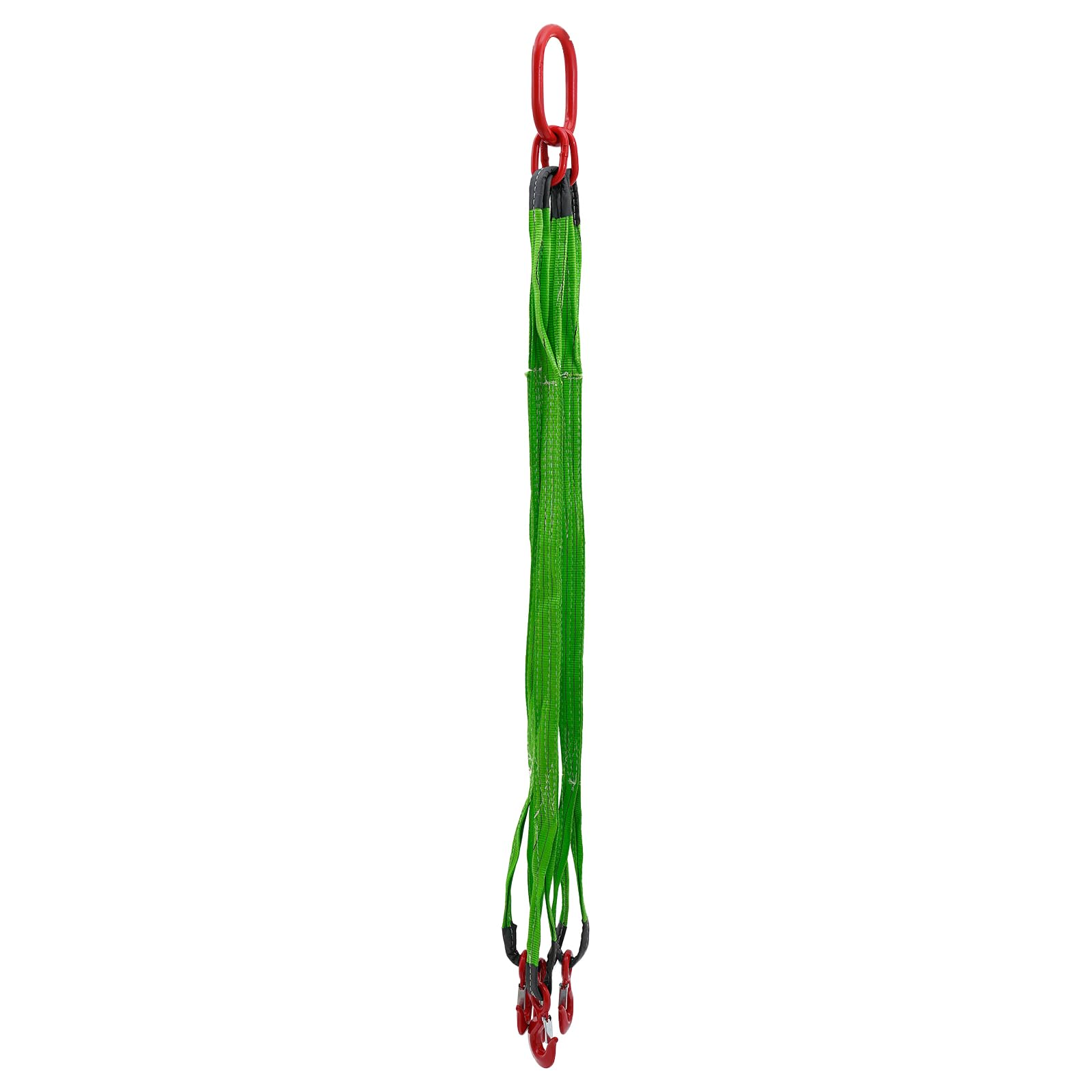 OUKANING 4 fili di catena, 1,5 m, G80, 4 ganci grandi, portata 6T, catena rotonda in acciaio con artigli di sicurezza per coperture di sollevamento, catena per cantiere e industria