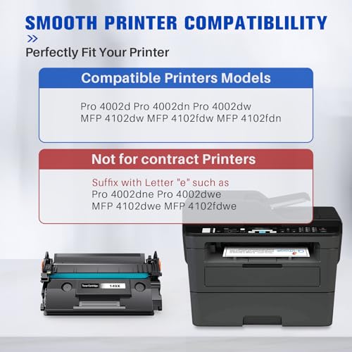 Toner HP 149X W1490X noir pour simplifier vos impressions de télétravail sur MFP 4102 - 2