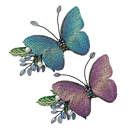 Barrettes à cheveux filles en émail brodé Healeved pour coiffures élégantes