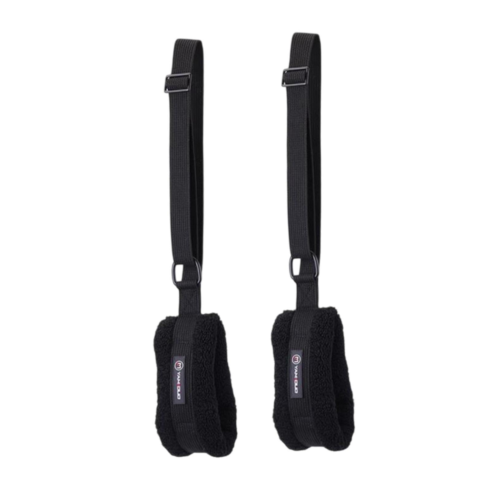Milageto 2 Pezzi Fasce Pilates Regolabili Morbide Cinghie Fitness Elastico Straps Resistenza Imbottite Accessori Allenamento Casa Materiale Peluche