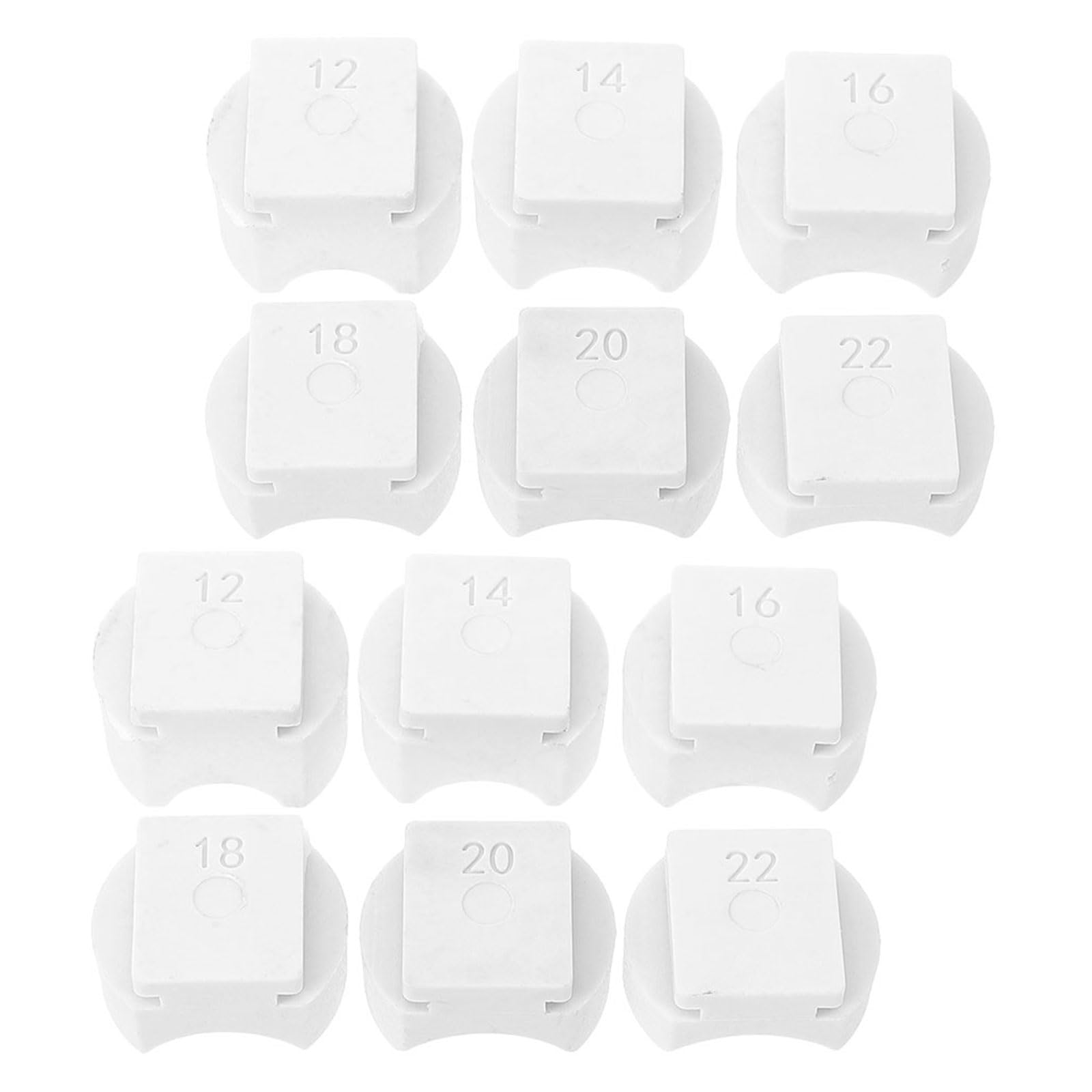 LIFKOME Matrices para Doblar Anillos de Joyería, 18 Piezas Accesorios de Color Claro para Máquina Dobladora, Herramientas DIY para Manualidades y Fabricación de Joyas en Casa, Alta