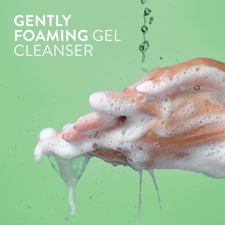 Native Gentle Facial Cleanser for sensitive skin, Fragrance Free, Sulfate Free, with Vitamin B3 and Aloe, Dermatologist Tested, 12.5 oz with Travolle Dispenser Pump