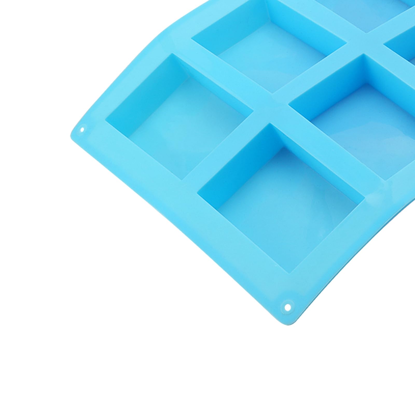 6 stampi rettangolari in silicone per sapone fatto in casa, 6 pezzi