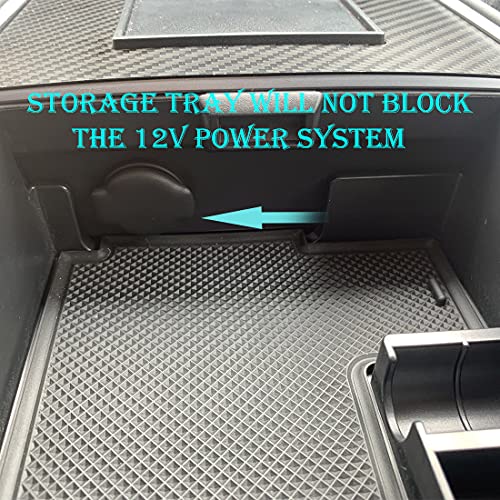 Xinyuan Tesla Model 3/Y Center Console Organizer Tray Hidden Cubby Drawer Storage Box Abs Material For Tidy Collection Of Documents, Glasses,Credit Cards,Small Change Lipstick And Other Items(3Pcs) #TOP3