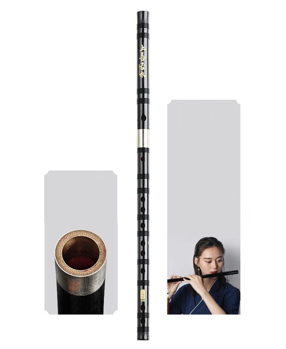 dizi Chinesische DiZi Bambusflöte, nationales Musikinstrument, professioneller C-Taste, D-Taste, bittere Bambus-Flöte, Studenten-E-Taste, High-End-alter Style-F-Tune-Spiel Flöte Bambusflöten(E)