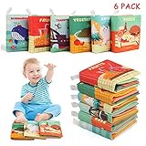 Conjunto de 6 libros temáticos diferentes: animales, alimentos, verduras, frutas, mundo submarino y transportes totalizan 6 conceptos de libros de tela en un paquete. Las ilustraciones vibrantes con colores brillantes y texturas táctiles aumentan el disfrute del bebé de leer y explorar el mundo.
