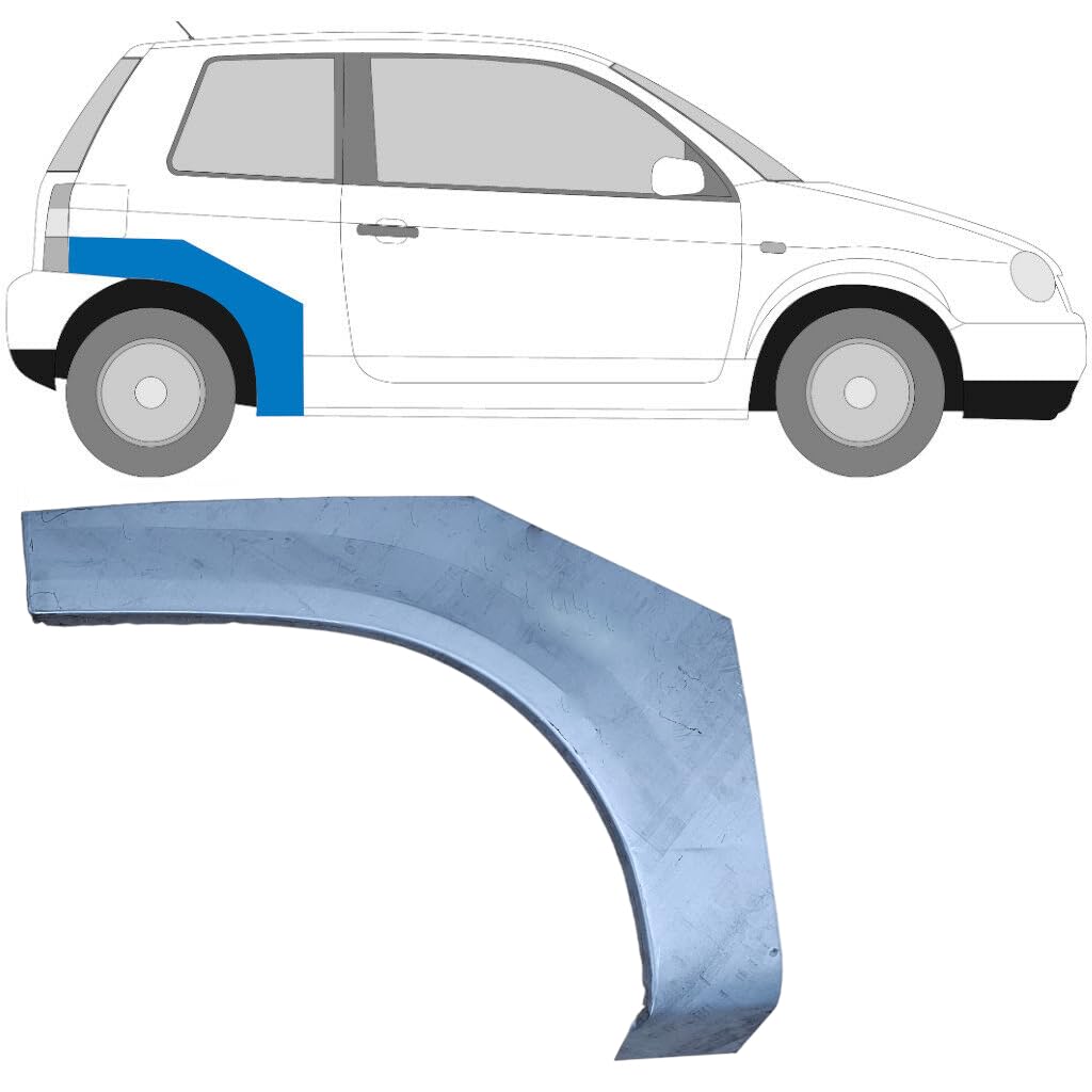 Reparaturblech Kotflügel hinten für Volkswagen Lupo 1998-2005 / Rechts