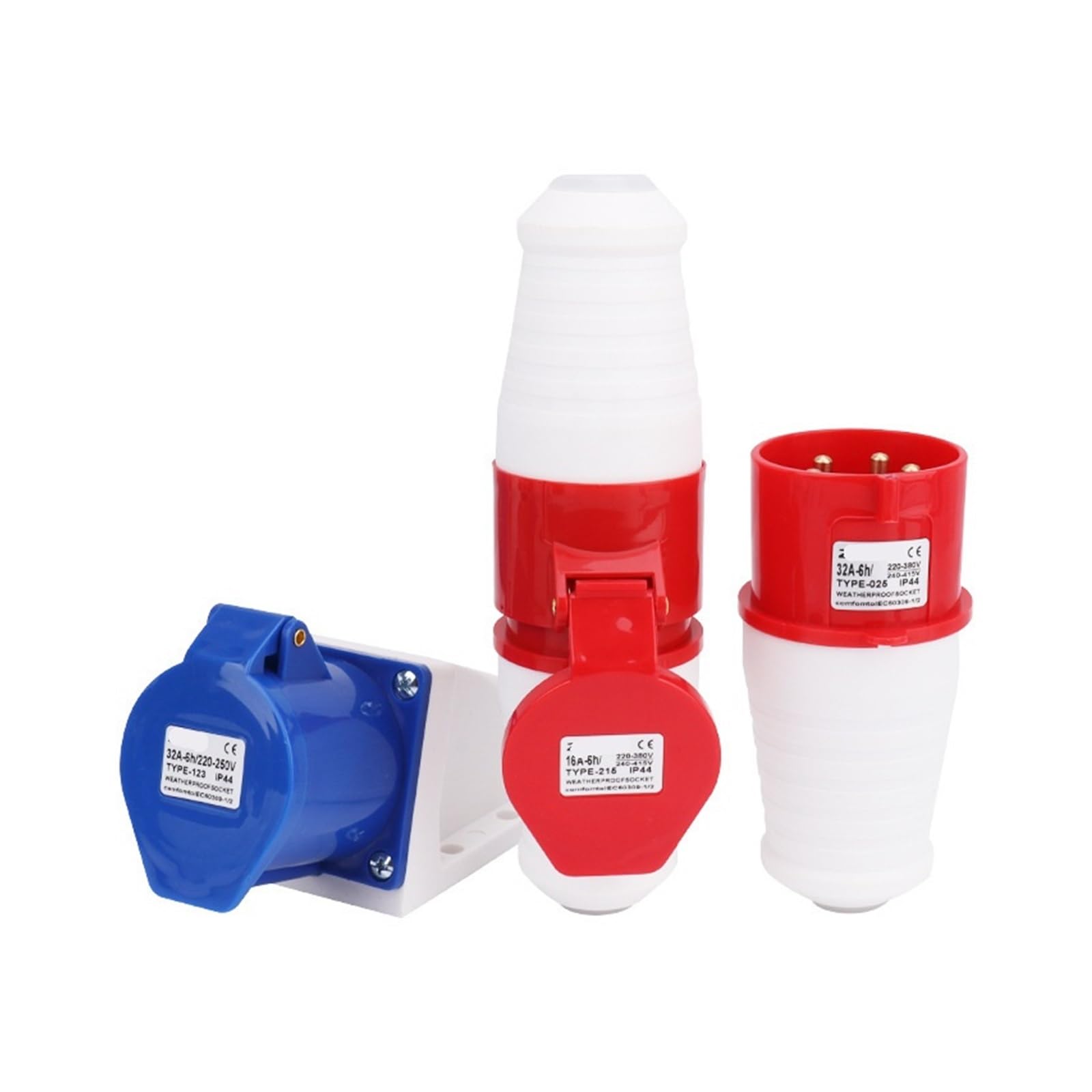 1 PCS Industriale Impermeabile Connettore Accoppiatore 16A/32A Spina di Alimentazione Aviazione Montaggio In Superficie Incasso Presa