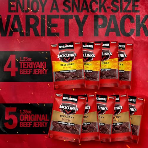Jack Link's Beef Jerky Variety Pack - Original & Teriyaki - (9 Pack) 1.25 oz - image 6