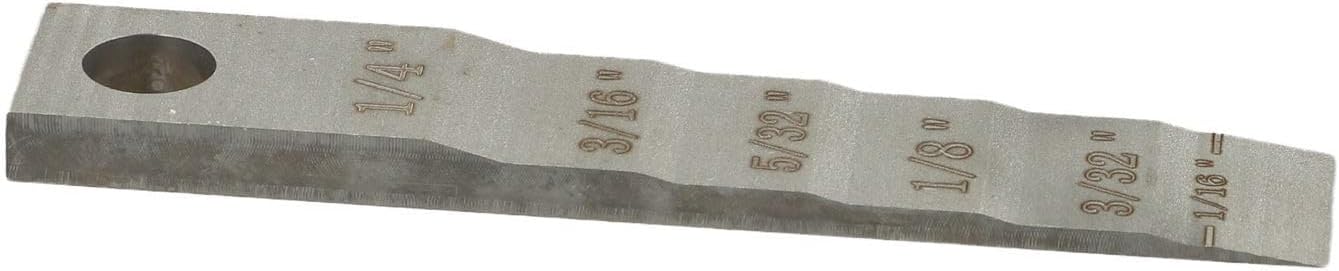 Stainless Steel Pipe Spacer Stepped Feeler Gauge for Welding Root Measurement, Pipe Fitter Tool with 6 Sizes for Shipbuilding and Manufacturing