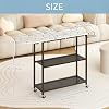 GILLAS Ironing Board with 2 Tier Storage Basket, Movable Ironing Board Full Size for Iron Rest & Clothes, Tabletop Ironing Boards, Ironing Stand Iron Boards Ironing Table Rustic, White