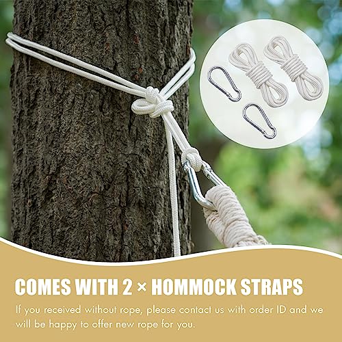 Image of INNO STAGE 2 Persons Hammock - Brazilian Double, Portable Camping Bed for Patio, Backyard, Porch, Outdoor & Indoor Use - Soft Cotton with Carrying Bag