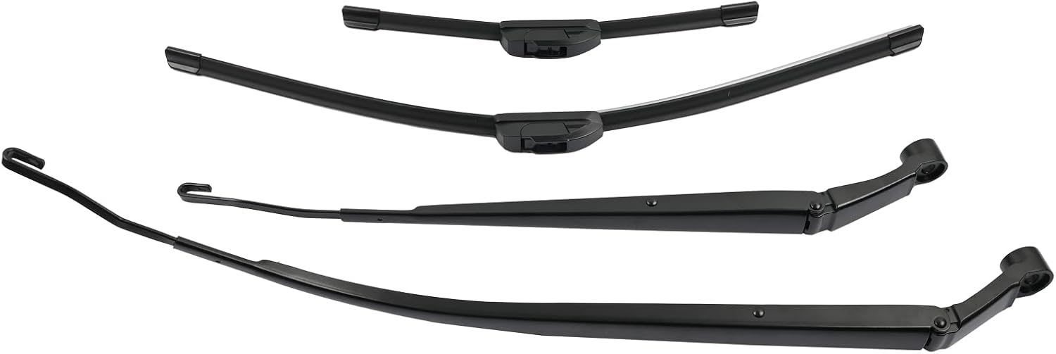 1 Pair Front Windshield Wiper Arm & Blade Kit 85221-02330 85211-02310 Compatible With Toyota Corolla 2014 2015 2016 2017 2018 2019 Replace 8522102330 8521102310