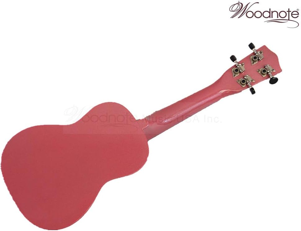 Woodnote Pink/Heart 21" Soprano Ukulele with Rosewood Fingerboard & Bridge/Bag